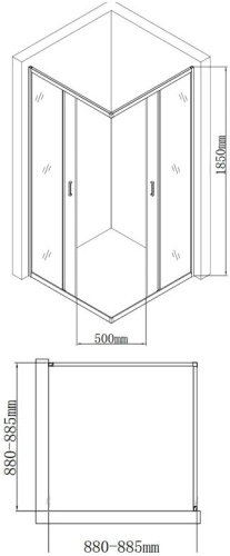 Душевой уголок Aquanet SE-900S 90х90х185 фото 10