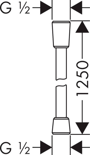 Душевой шланг Axor 28622000 125 см фото 3