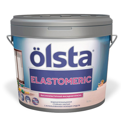 Краска Olsta Elastomeric Фасадная эластичная 