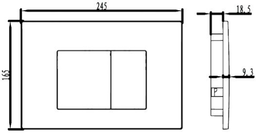 Кнопка смыва IDDIS Unifix UNI30M0i77 фото 2