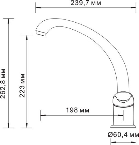 Смеситель Wasserkraft Rossel 2807 для кухонной мойки фото 4