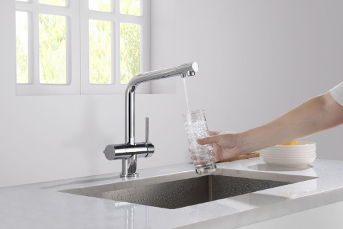 Смеситель Timo Saona 2396/00F для кухонной мойки, хром фото 3