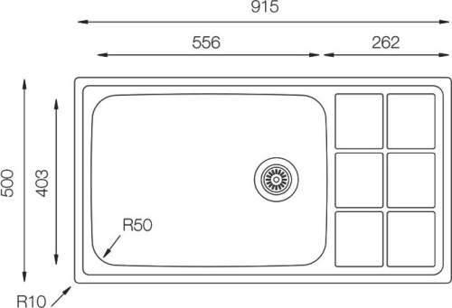 Мойка кухонная TopZero Lotus LTL915.500 фото 4