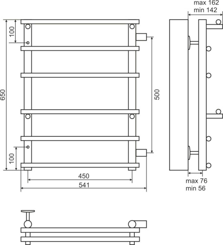 15 950 руб. Полотенцесушитель водяной Terminus Вента П6 450x650 с боковым подключением 500 фото 2 Полотенцесушитель водяной Terminus Вента П6 450x650 с боковым подключением 500 фото 2
