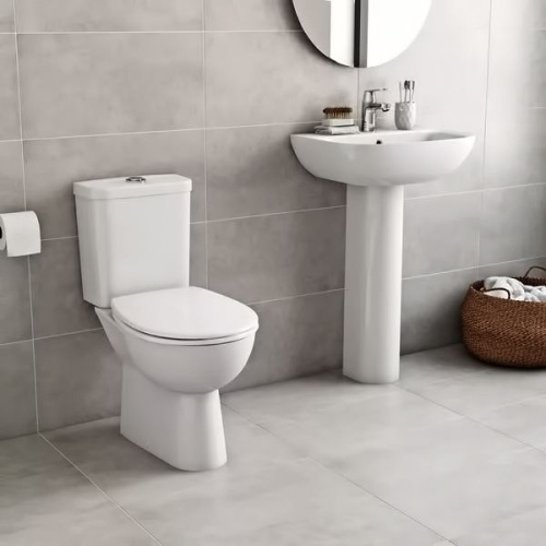 Унитаз-компакт Grohe Bau Ceramic 39349000 безободковый фото 3