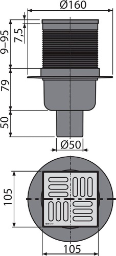 Душевой трап AlcaPlast APV32 фото 3