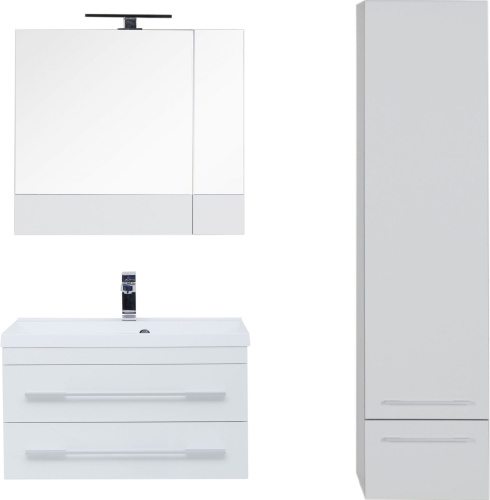 Мебель для ванной Aquanet Нота 90 белая фото 4