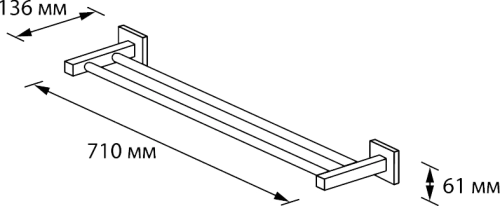 Полотенцедержатель Wess Roytend W24-02 фото 2