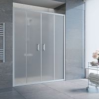 Душевая дверь в нишу Vegas Glass Z2P 180 07 10 профиль матовый хром, стекло сатин