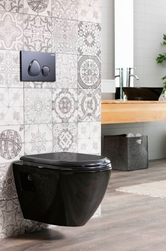 Кнопка смыва Creavit Spa GP7002.02 черная фото 2