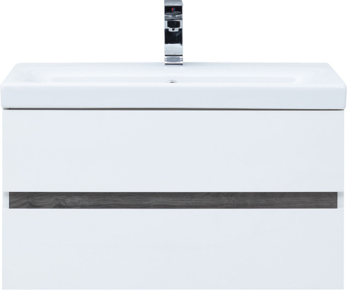 Мебель для ванной Aquanet Rosso 80 белая, дуб рошелье фото 14