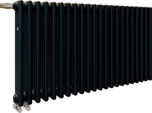 Радиатор стальной Zehnder Charleston Completto C3057/22 3-трубчатый, подключение V001, черный фото 2