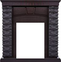 Портал Firelight Porto Classic камень черный, шпон венге