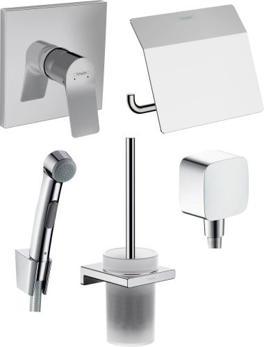 Душевой комплект Hansgrohe Vivenis 32128000 + 26457000 + 75615000 + 41752000 + 41753000 фото 5