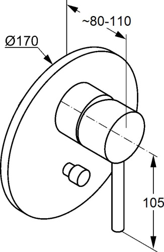 Смеситель Kludi Bozz 386503976 для ванны с душем фото 2