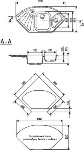 10 200 руб. Мойка кухонная Ulgran U-501-328 бежевая фото 2 Мойка кухонная Ulgran U-501-328 бежевая фото 2