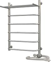 Полотенцесушитель электрический Aquanerzh Трапеция с полкой R 80х50