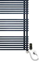 Полотенцесушитель электрический Luxrad Typ E 064445 88х50 R, черный, терморегулятор selmo smart programm с пультом