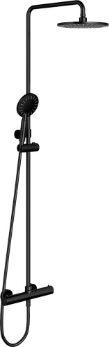 Душевая стойка Omnires Y 1244N с термостатом, черная