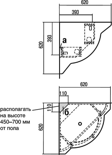 Мебель для ванной AQUATON Альтаир 62 угловая белая фото 5