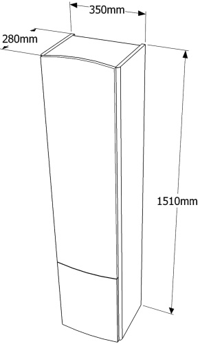 Шкаф-пенал Vigo Cosmo 35 фото 4