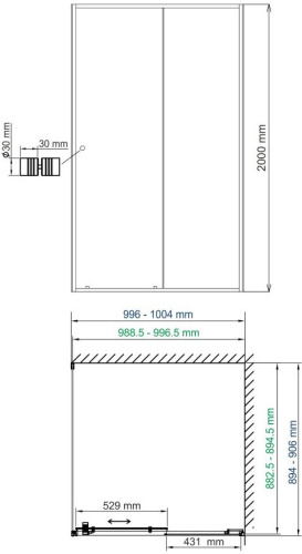 Душевой уголок Wasserkraft Rhin 44S22 фото 7