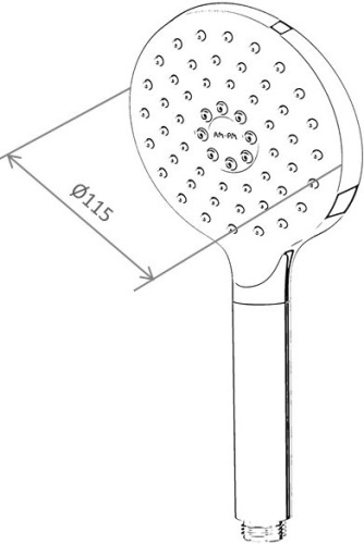 Душевая лейка AM.PM Tender F0245A000 фото 4