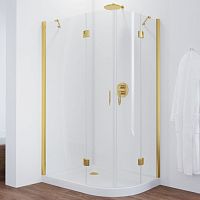 Душевой уголок Vegas Glass AFS-F 110*100 09 01 L профиль золото, стекло прозрачное