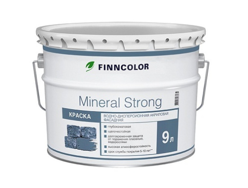 Краска TIkkurila Mineral Strong акриловая, для фасадов, матовая