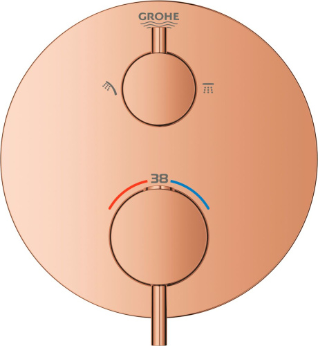 Термостат Grohe Atrio 24135DA3 для душа, теплый закат