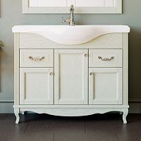 Мебель для ванной ValenHouse Эллина 105 слоновая кость, фурнитура хром