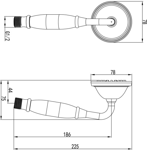 Душевая лейка Lemark LM8007G фото 2