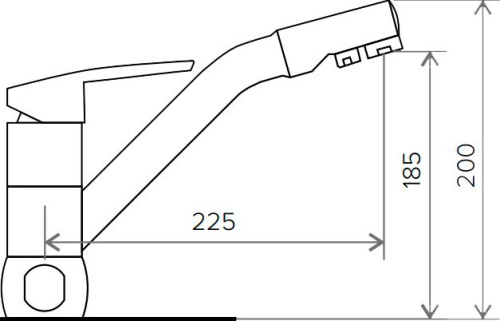 Смеситель Tolero Дуо R0204 белый фото 2