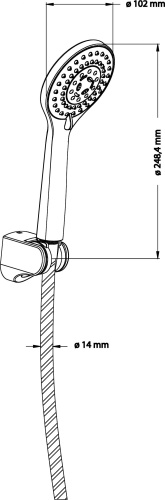 Душевой гарнитур Omnires YOSEMITE-P хром фото 7