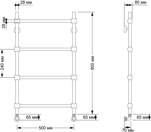 48 960 руб. Полотенцесушитель водяной Secado Флоренция 2 50x80 (28/28) фото 5 Полотенцесушитель водяной Secado Флоренция 2 50x80 (28/28) фото 5