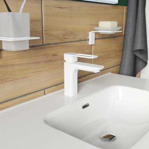 Смеситель IDDIS Slide SLIWT00i01 для раковины, белый фото 6