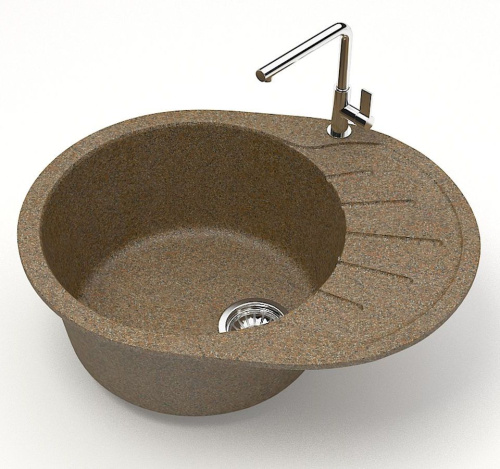 Мойка кухонная ZETT lab. T010Q009 терракот фото 2