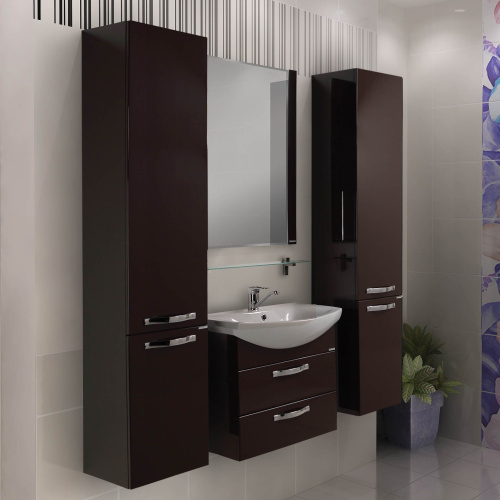 Мебель для ванной AQUATON Ария М 65 темно-коричневая фото 4