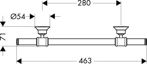 Полотенцедержатель Axor Montreux 42030820 шлифованный никель фото 3