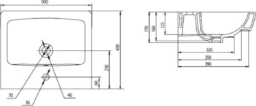 Мебель для ванной AQUATON Кантри 50 белый/дуб верона фото 4 Мебель для ванной AQUATON Кантри 50 белый/дуб верона фото 4