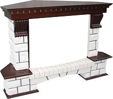 Портал Royal Flame Pierre Luxe темный дуб, угловой под очаг Dioramic 28 LED FX/ Jupiter FX