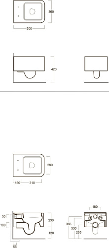 Унитаз подвесной Simas Flow FL63 фото 4