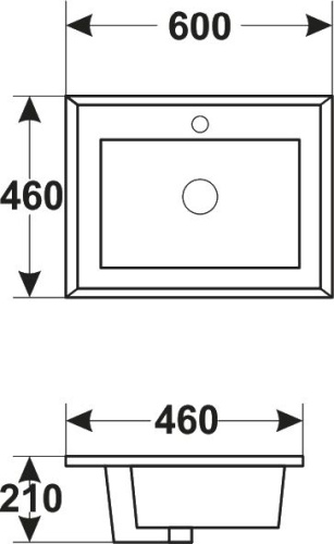 Тумба с раковиной ASB-Woodline Римини Nuovo 60 белая, патина серебро фото 5