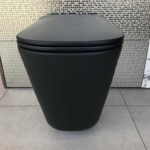 Унитаз приставной Kerasan Tribeca 511831 черный матовый фото 2