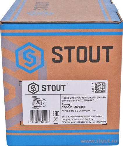 7 300 руб. Циркуляционный насос Stout 25/60-180 фото 12 Циркуляционный насос Stout 25/60-180 фото 12