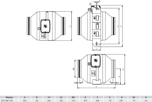 Вытяжной вентилятор Soler&Palau Jetline 150 фото 4