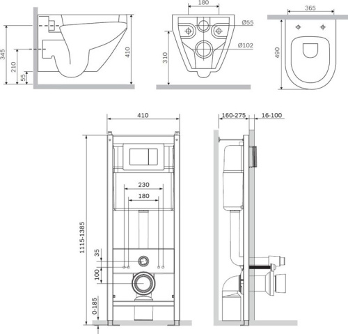 Комплект AM.PM Spirit V2.0 IS3701738 фото 9