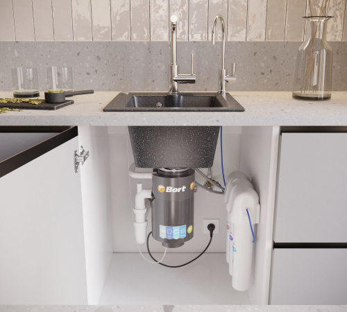 Мойка кухонная DIWO Киров GWS-42 черная фото 8