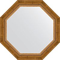 Зеркало Evoform Octagon BY 3674 63х63 см, состаренная бронза с плетением