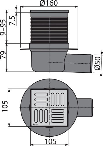Душевой трап AlcaPlast APV1 фото 2